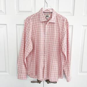 Joseph Abboud Plaid Modern Fit Long Sleeve Button Up Shirt